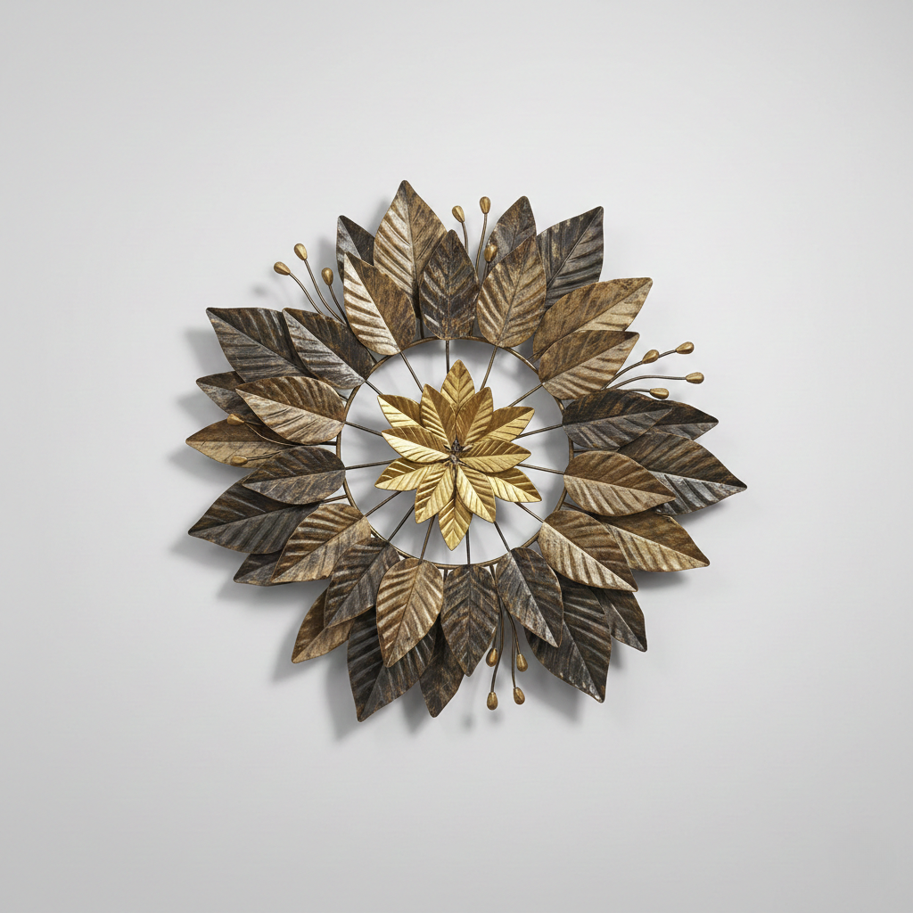 Metal Leaf Wall Decor