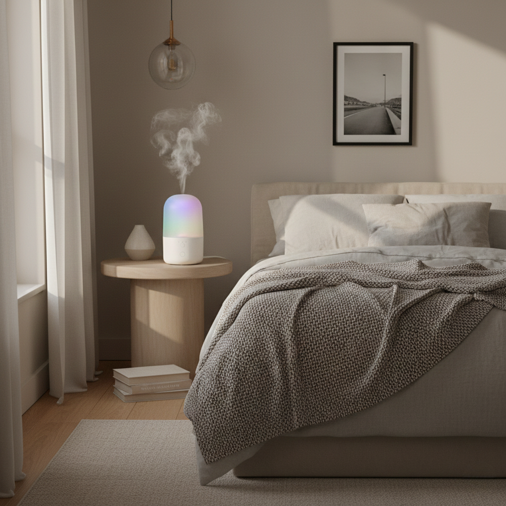 Ultrasonic Mist Humidifier with Color-Changing LED