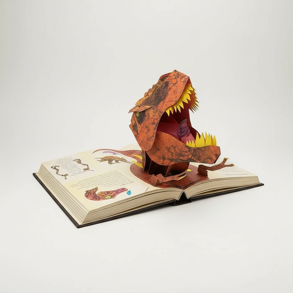 3D Pop-Up Dinosaur Book Interactive Learning Fun - Image 1