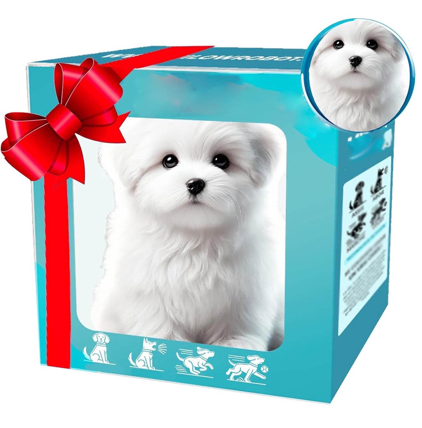 Interactive Robot Puppy Toy Realistic Lifelike Design