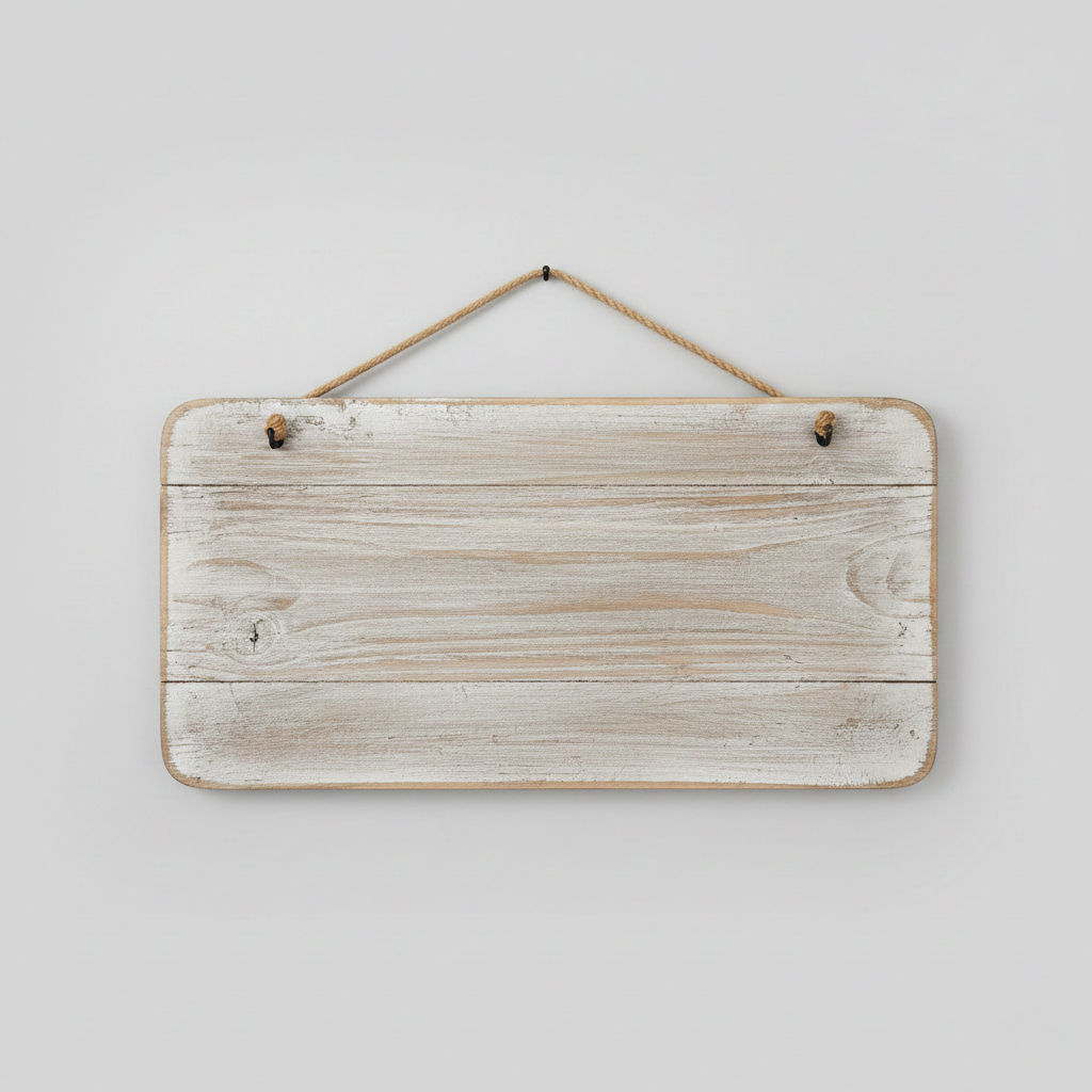 Rustic Wooden Wall Sign