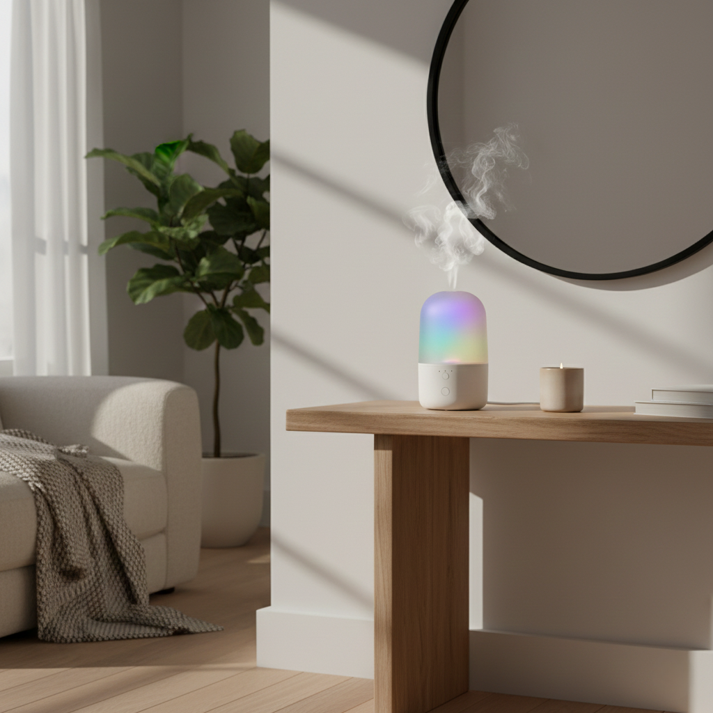 Ultrasonic Mist Humidifier with Color-Changing LED