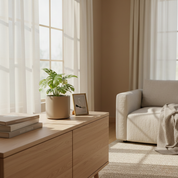 Matte Ceramic Cylinder Planter