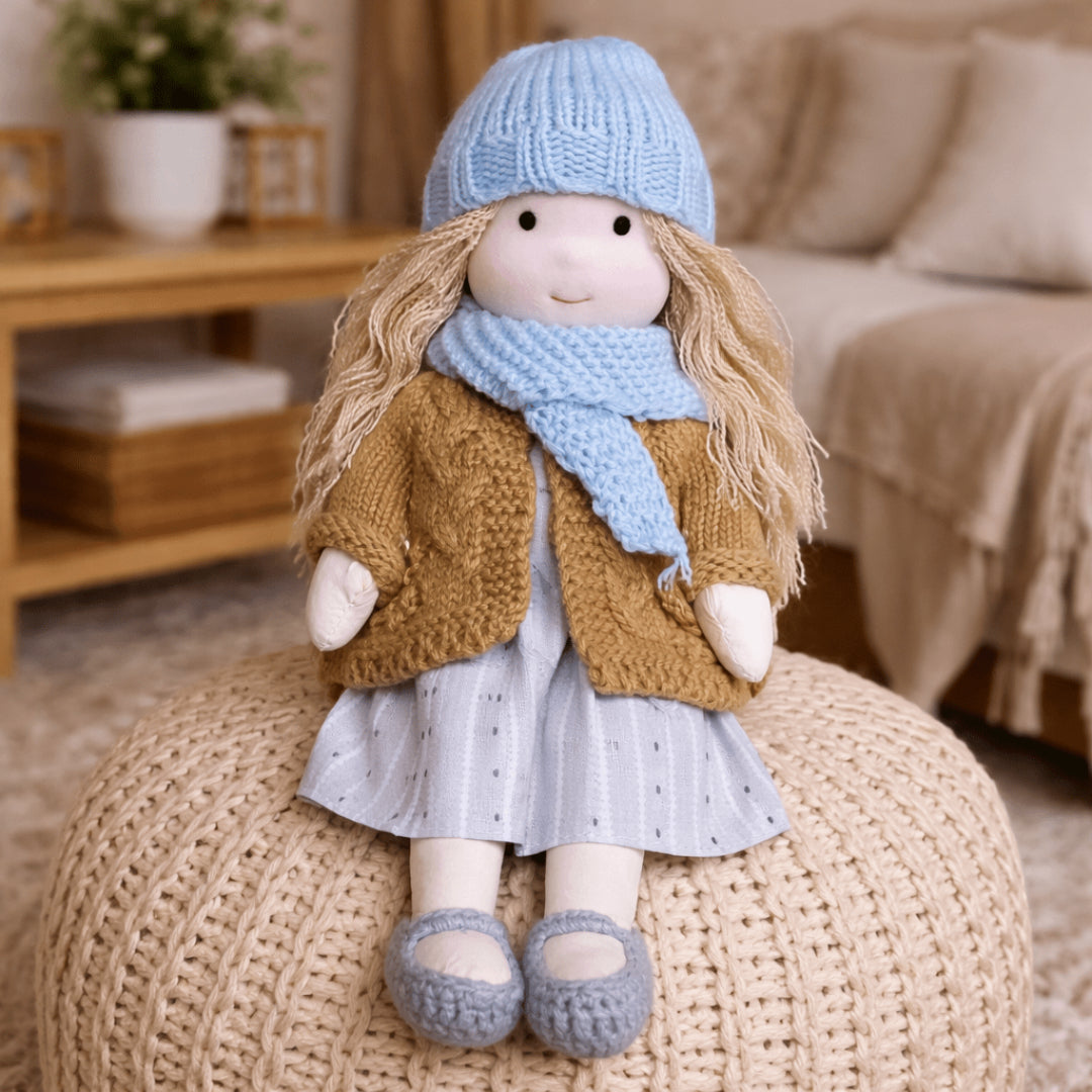 Handmade Cotton Waldorf Doll Creative Play Imaginative