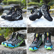 Hiking Boots Insulated Winter High Top Lace Up Lug Sole