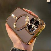 Magnetic Phone Case Slim Protective Cover Glossy Camera Frame