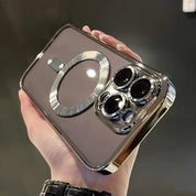 Magnetic Phone Case Slim Protective Cover Glossy Camera Frame