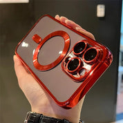 Magnetic Phone Case Slim Protective Cover Glossy Camera Frame
