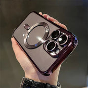 Magnetic Phone Case Slim Protective Cover Glossy Camera Frame