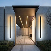 Outdoor Wall Lamp Minimalist Black Metal LED