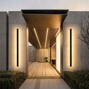 Outdoor Wall Lamp Minimalist Black Metal LED