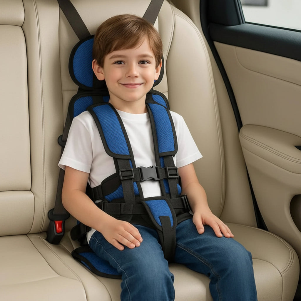 Portable Child Booster Seat Foldable Design Easy Travel Safety