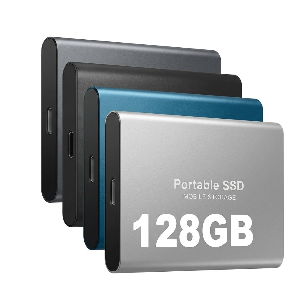 Portable SSD 128GB External Drive Fast Data Storage