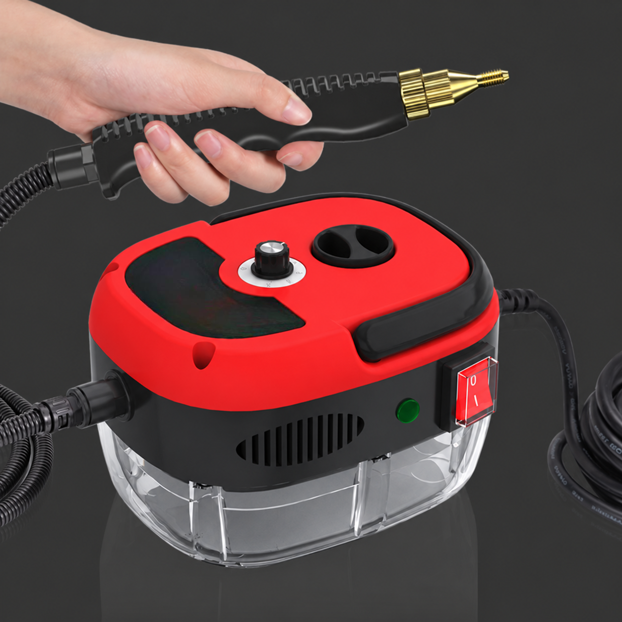 Steam Cleaner Handheld High Pressure 2500W 6 Level Home Kitchen