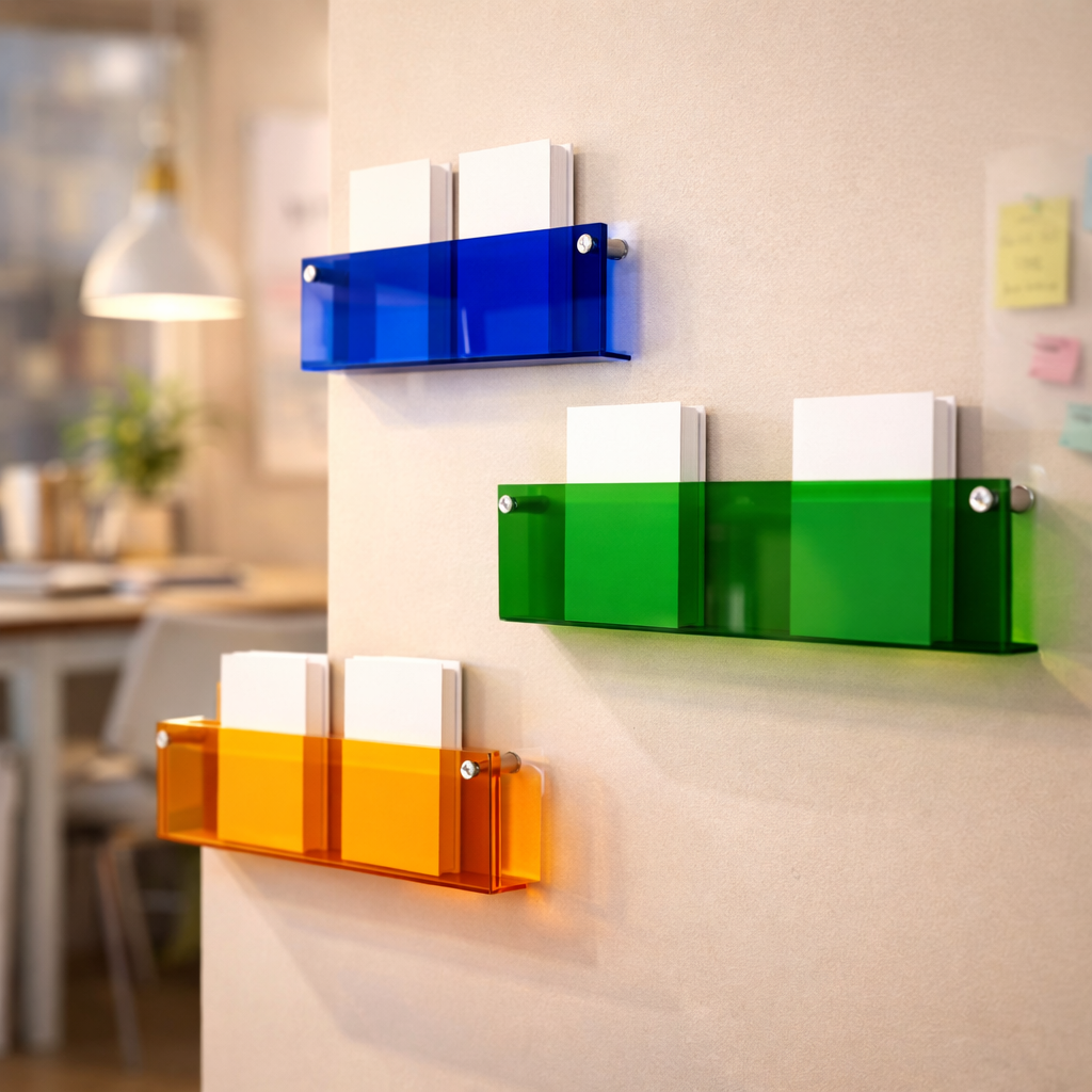 Acrylic Wall Shelf Floating Storage Modern Design - Image 1