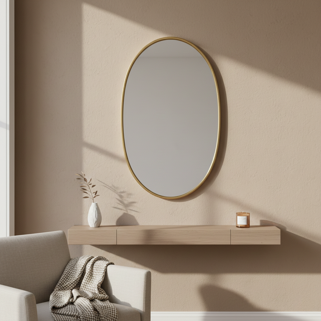 Oval Bathroom Vanity Mirror