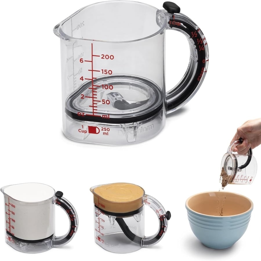 Adjustable Measuring Cup Cooking and Baking 4-In-1 Design - Image 1
