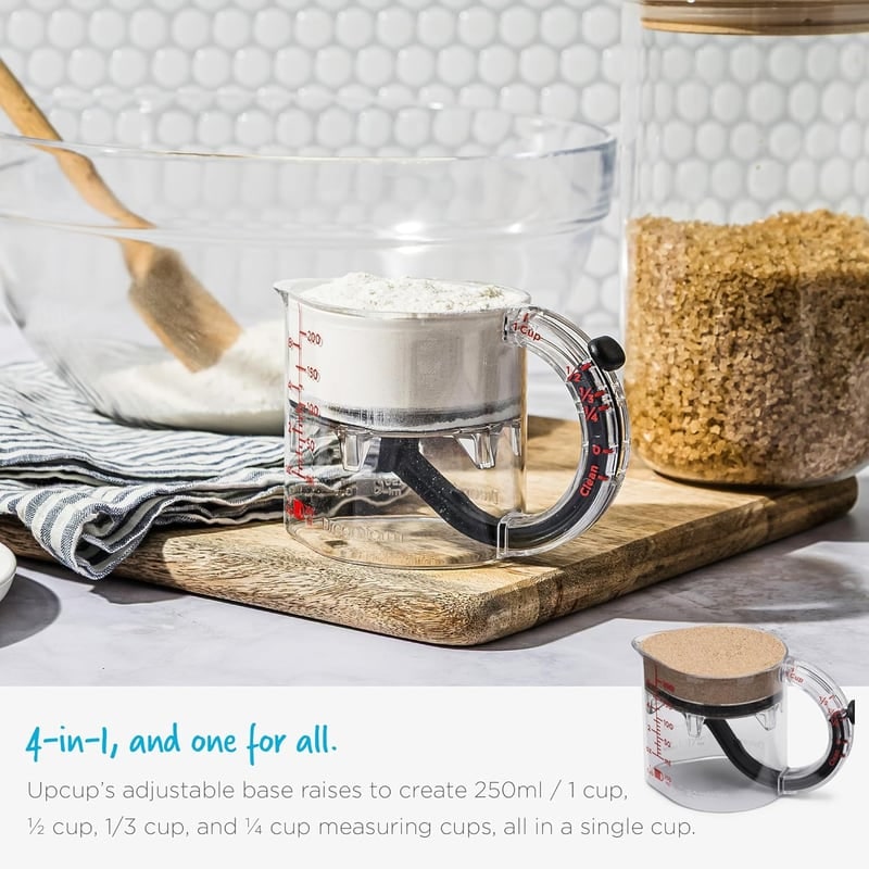 Adjustable Measuring Cup Cooking and Baking 4-In-1 Design - Image 3