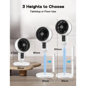 Adjustable Pedestal Fan 3D Oscillation Home Comfort - Image 2