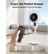 Adjustable Pedestal Fan 3D Oscillation Home Comfort - Image 5