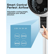 Adjustable Pedestal Fan 3D Oscillation Home Comfort - Image 6