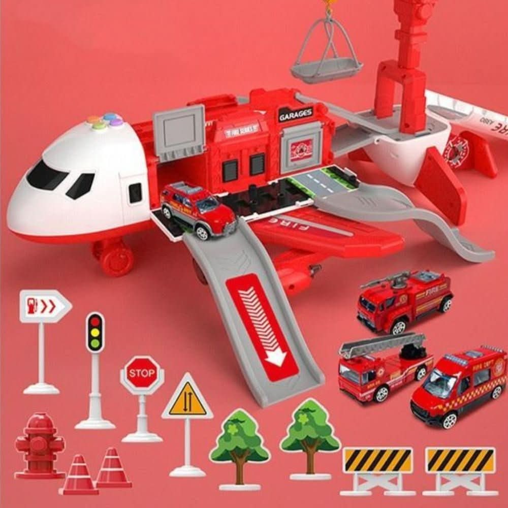 Adventure Airplay Toy Set Airplane and Vehicles - Image 2