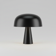 Minimalist Black Mushroom Lamp