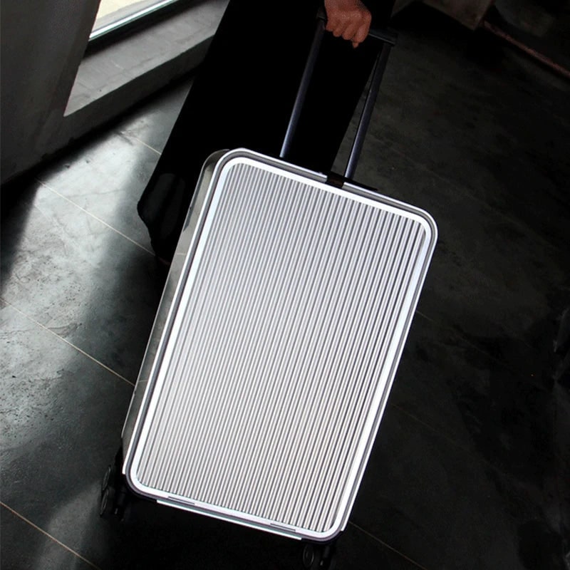 Aluminum Hard Shell Luggage Set Spinner Wheels Travel - Image 2