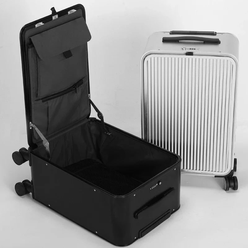 Aluminum Hard Shell Luggage Set Spinner Wheels Travel - Image 5