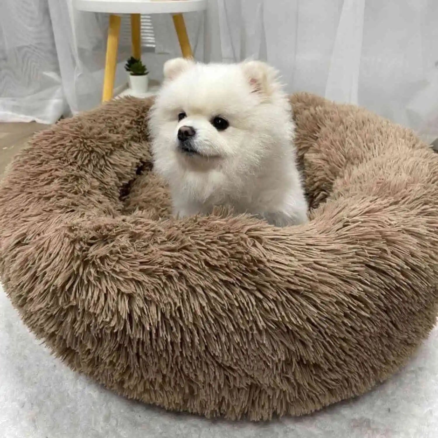 Anxiety Relieving Pet Bed Dogs and Cats Soft Plush Comfort - Image 5