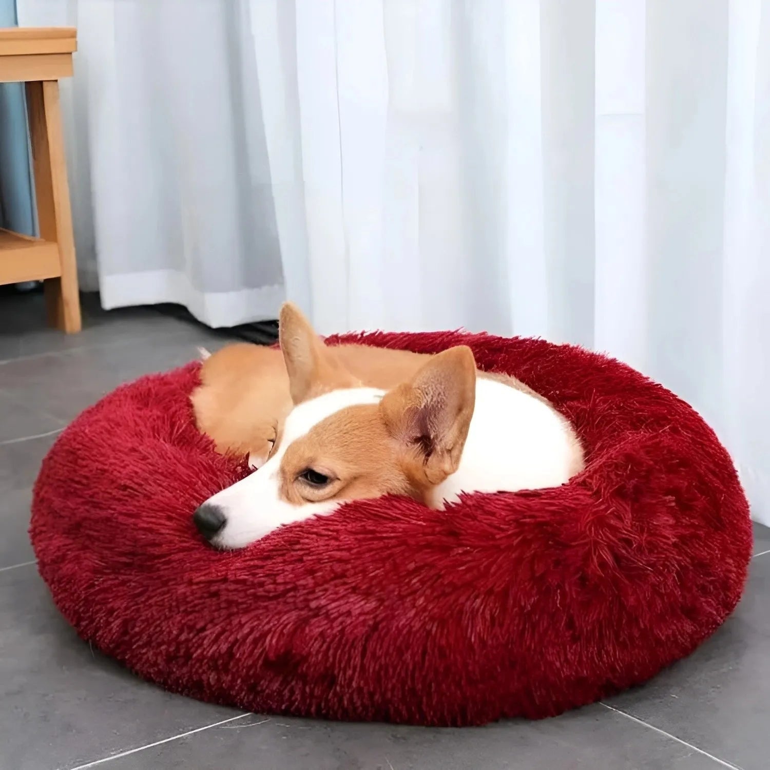 Anxiety Relieving Pet Bed Dogs and Cats Soft Plush Comfort - Image 6