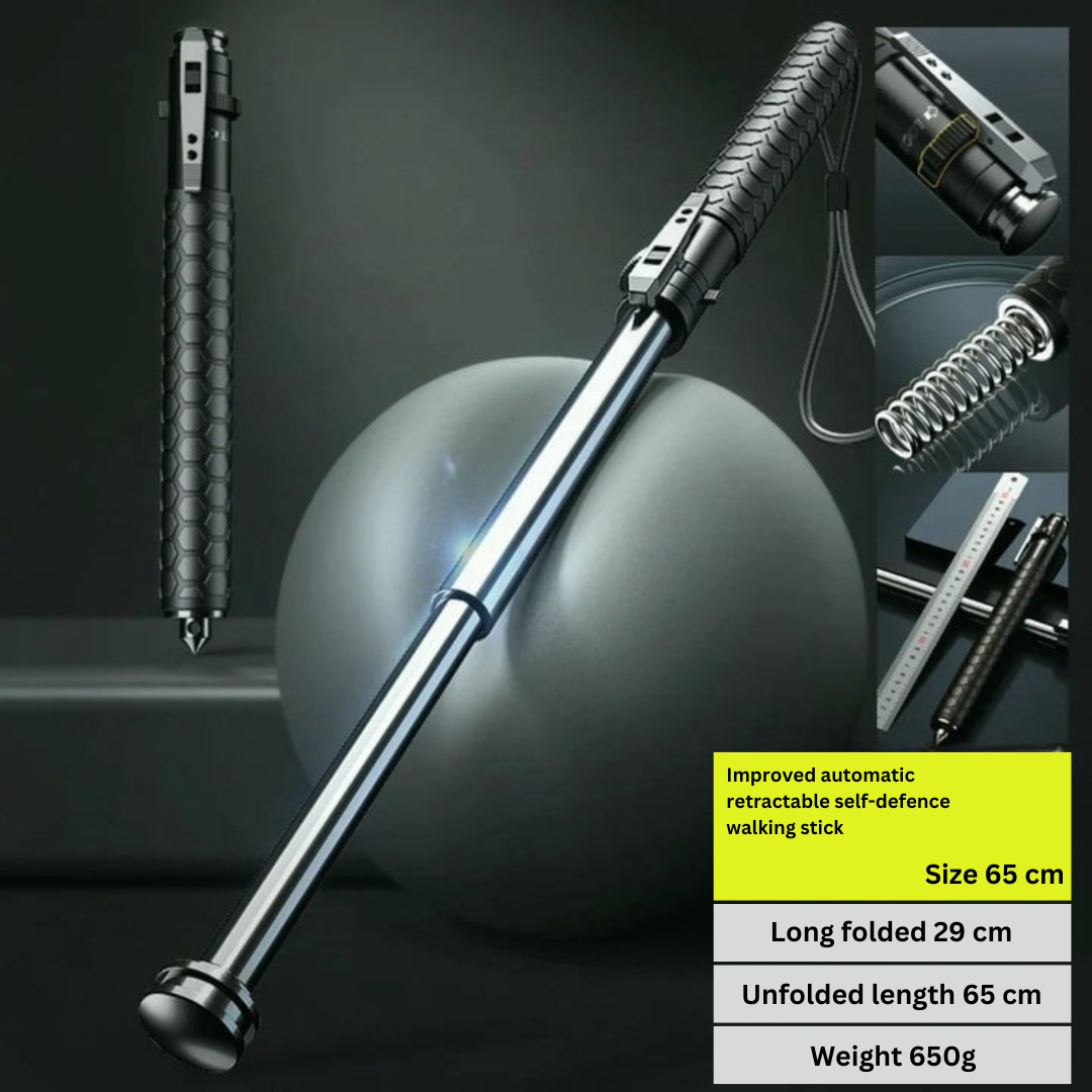 Automatic Self-Defense Walking Stick Urban Safety Retractable - Image 14