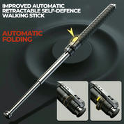 Automatic Self-Defense Walking Stick Urban Safety Retractable - Image 3