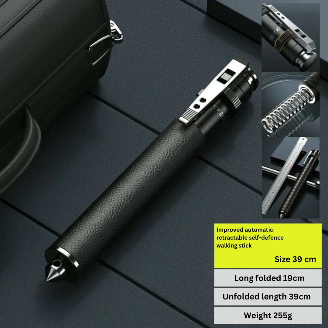 Automatic Self-Defense Walking Stick Urban Safety Retractable - Image 7