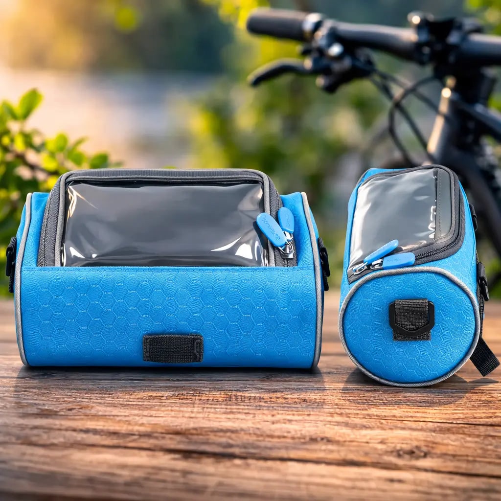 Bike Handlebar Storage Bag Touchscreen Phone Compartment - Image 11