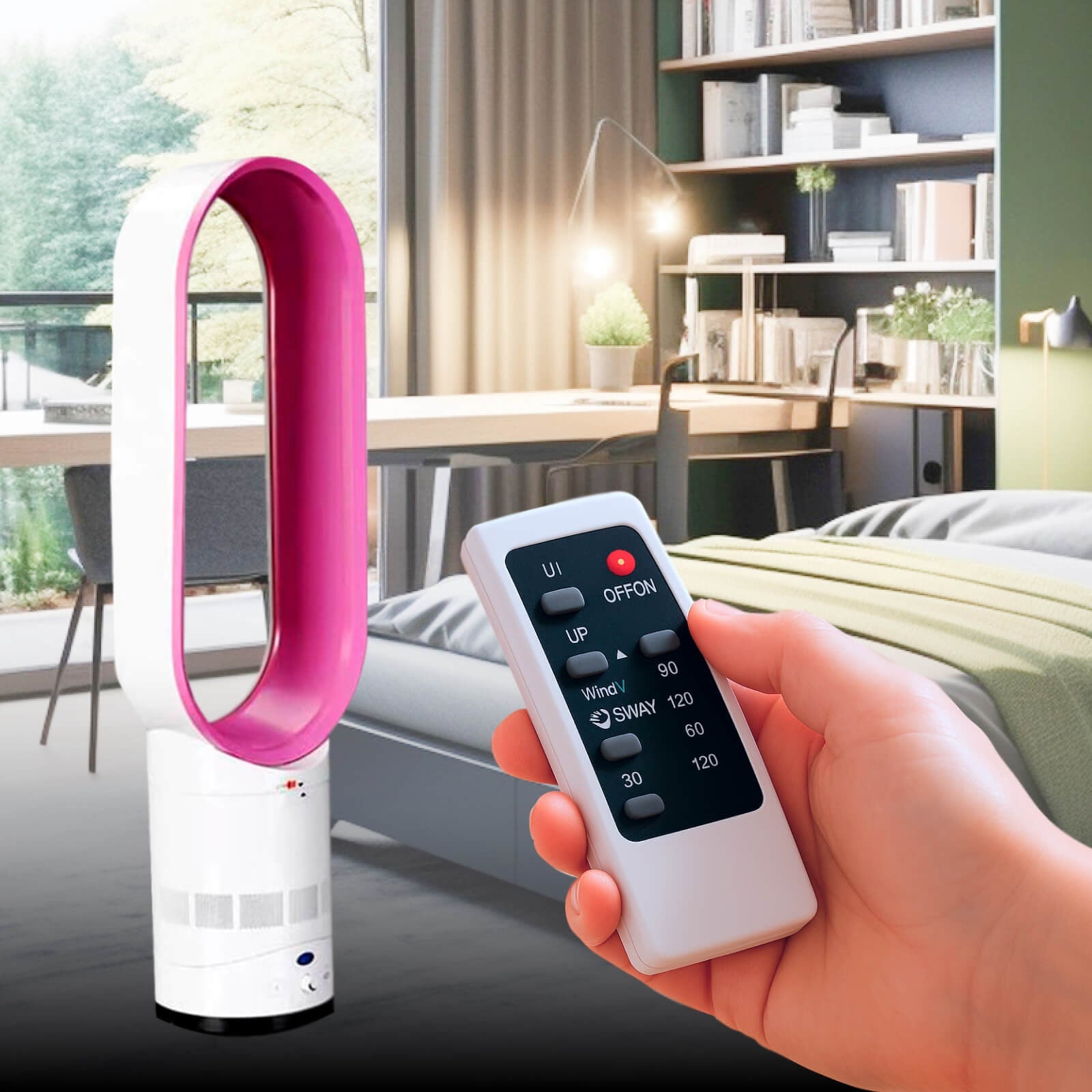 Bladeless Fan Home Comfort Remote Control and Timer Function - Image 11