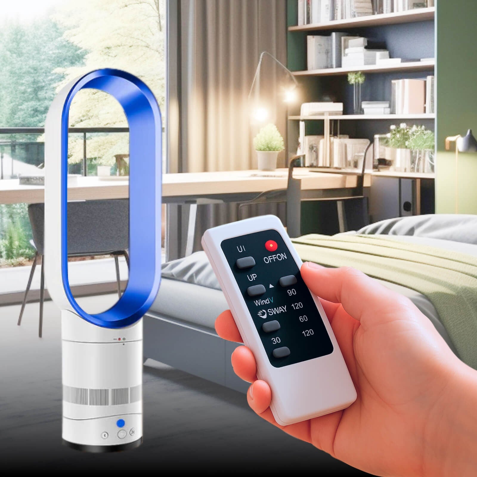 Bladeless Fan Home Comfort Remote Control and Timer Function - Image 8