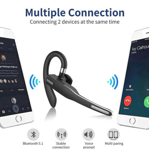 Bluetooth 5.1 Wireless Headset Noise Cancelling Calls - Image 2