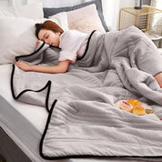 Breathable Summer Cooling Blanket Lightweight Soft Bed Cover - Image 1