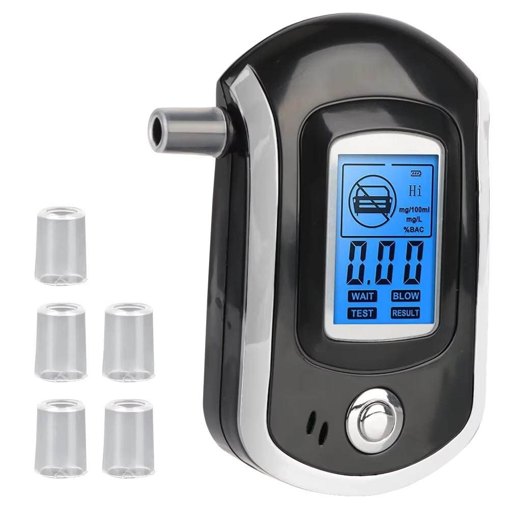 Breathalyzer Alcohol Tester Safe Driving Digital Display Portable - Image 1