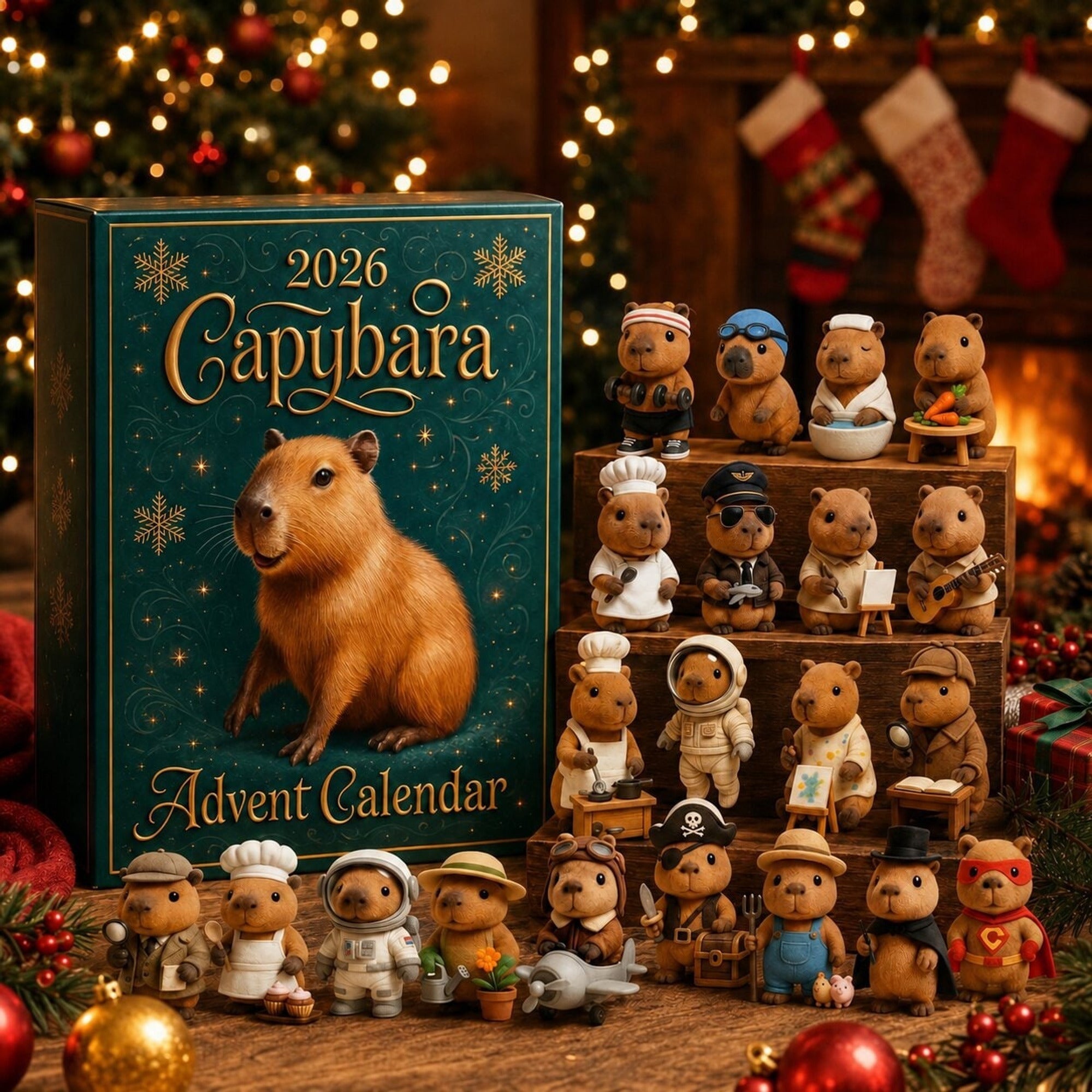 Capybara Advent Calendar 2026 Collectible Figurines and Gifts - Image 1