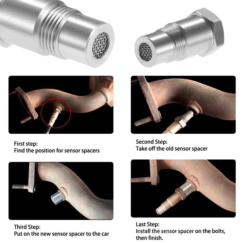 Car Oxygen Sensor Adapter Check Engine Light Fix M18*1.5 - Image 6
