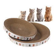 Cat Scratching Pad Set Durable Cardboard Cat Toys Play and Relaxation - Image 1