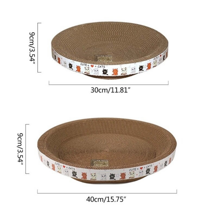 Cat Scratching Pad Set Durable Cardboard Cat Toys Play and Relaxation - Image 2