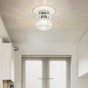 Ceiling Light Clear Glass Modern Striped Shade Flush Mount - Image 35