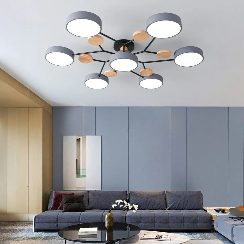 Chandelier Ceiling Light Hexagon Design Modern - Image 17