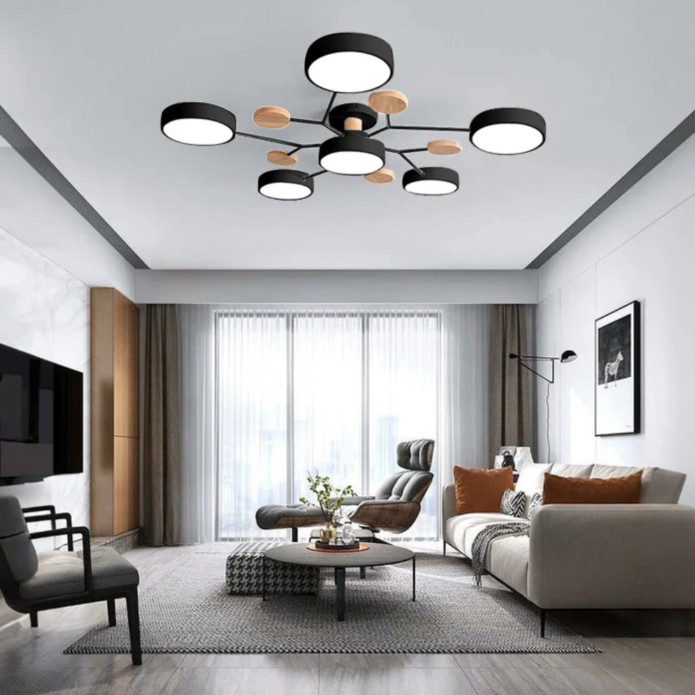 Chandelier Ceiling Light Hexagon Design Modern - Image 8