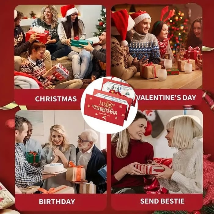 Christmas Cash Gift Envelope Holiday Giving and Festive Cheer - Image 4