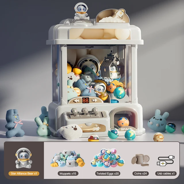Coin Operated Claw Machine Toy Plush Prizes