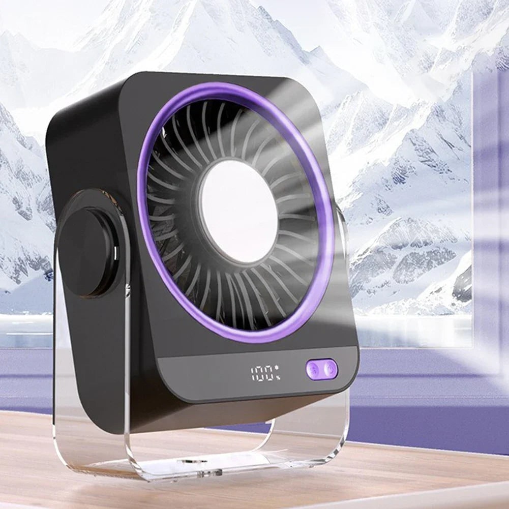 Compact Rechargeable Desk Fan Home and Office Use - Image 1